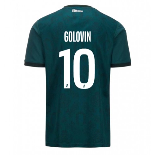 Fotbalové Dres AS Monaco Aleksandr Golovin #10 Venkovní 2024-25 Krátký Rukáv